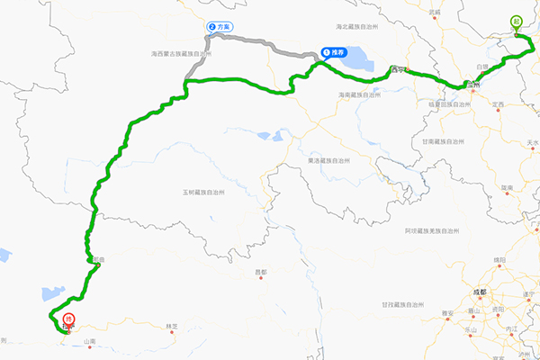 中衛(wèi)到拉薩自駕路線